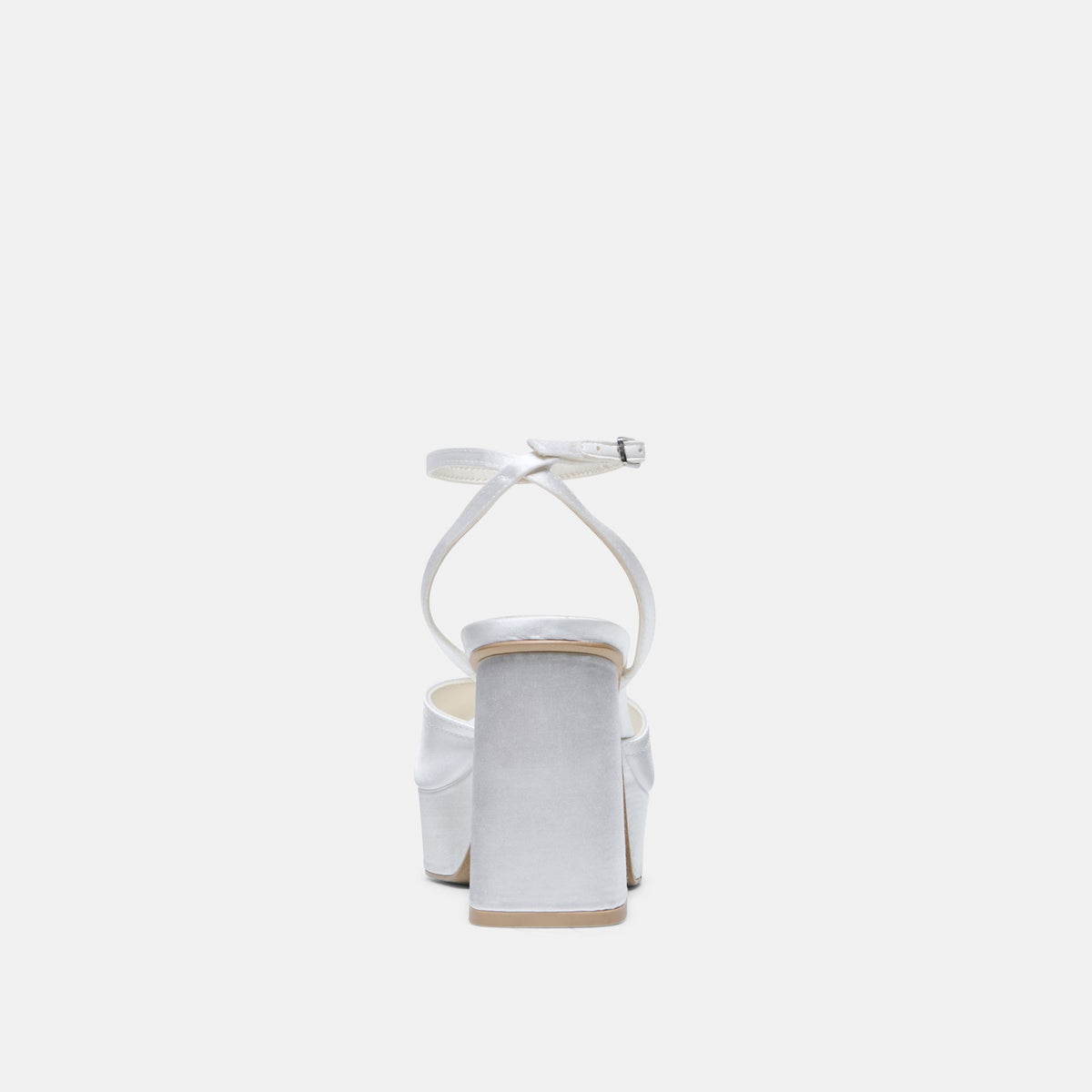 Dolce Vita SHOES Bryla White Satin Heels
