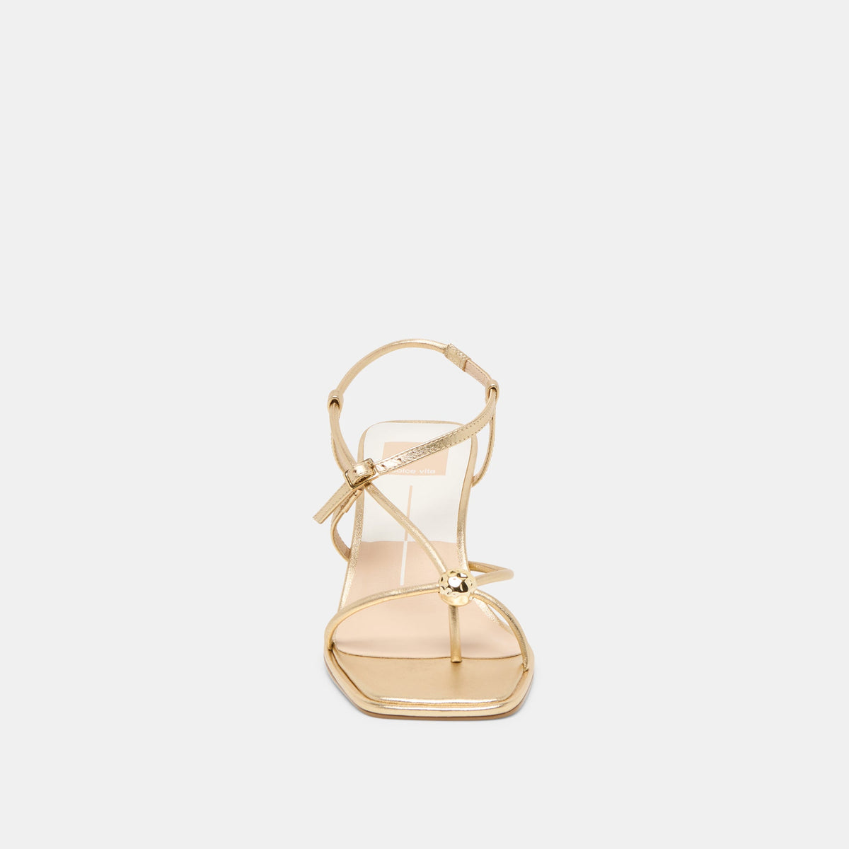 Dolce Vita SHOES Mylee Gold Distressed Leather Heels