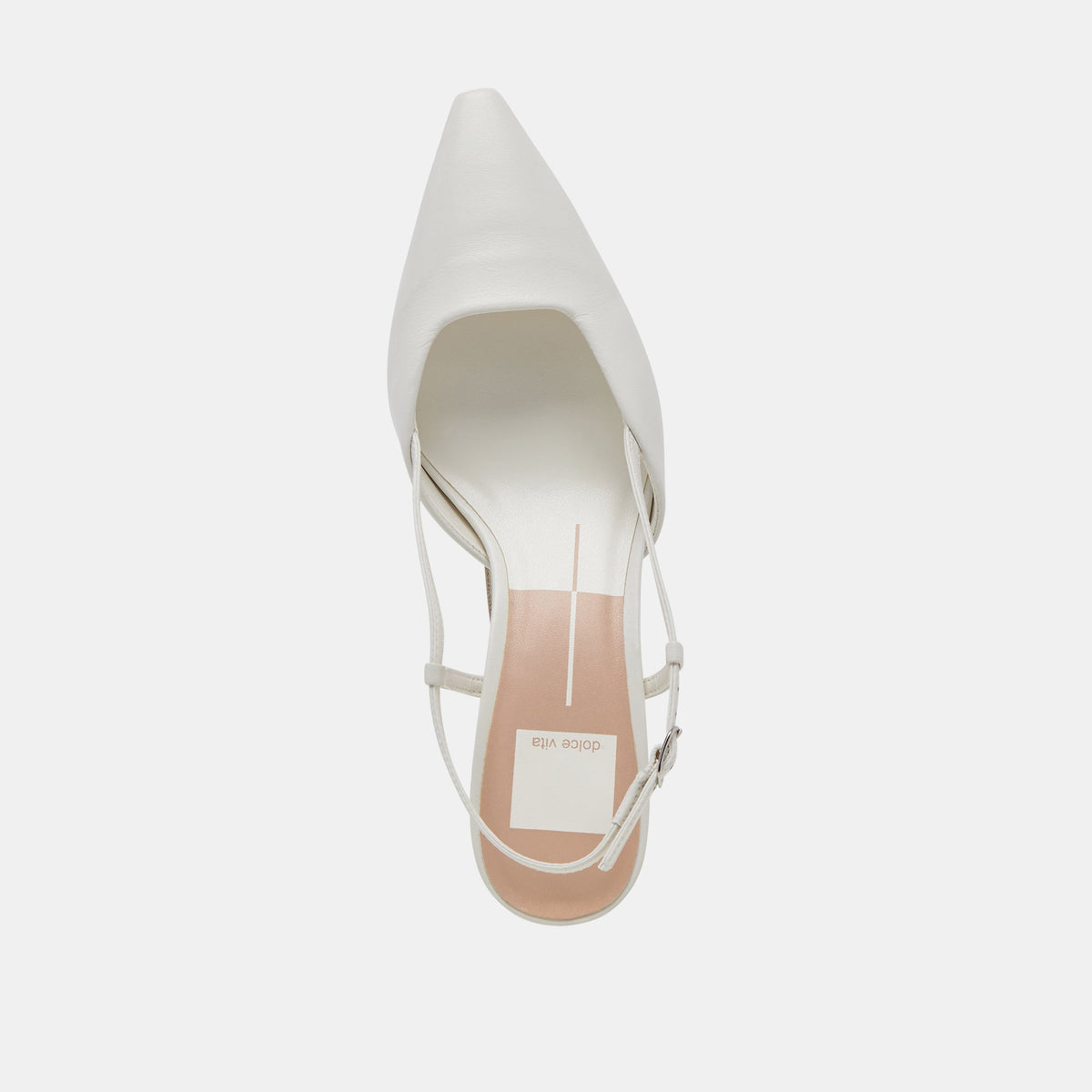 Dolce Vita SHOES Odela White Leather Heels