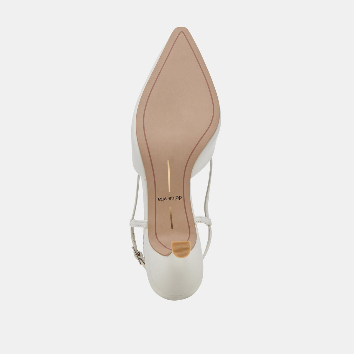 Dolce Vita SHOES Odela White Leather Heels