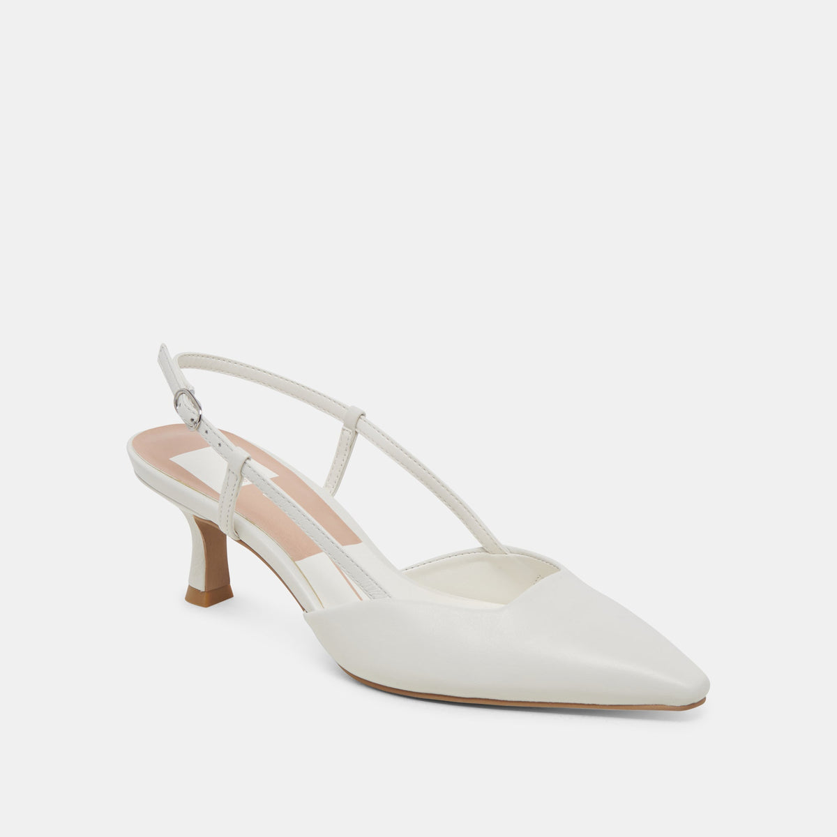 Dolce Vita SHOES Odela White Leather Heels