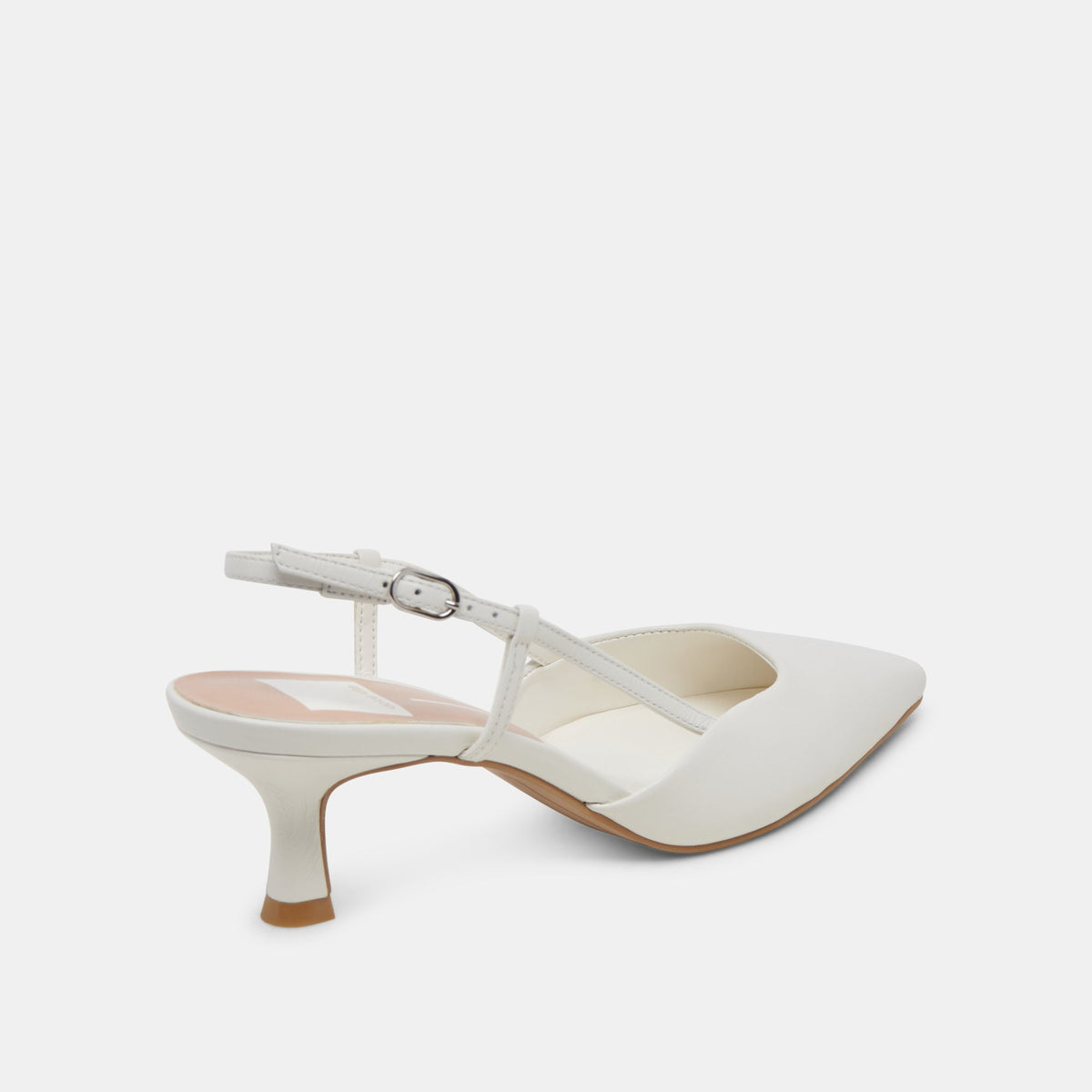 Dolce Vita SHOES Odela White Leather Heels