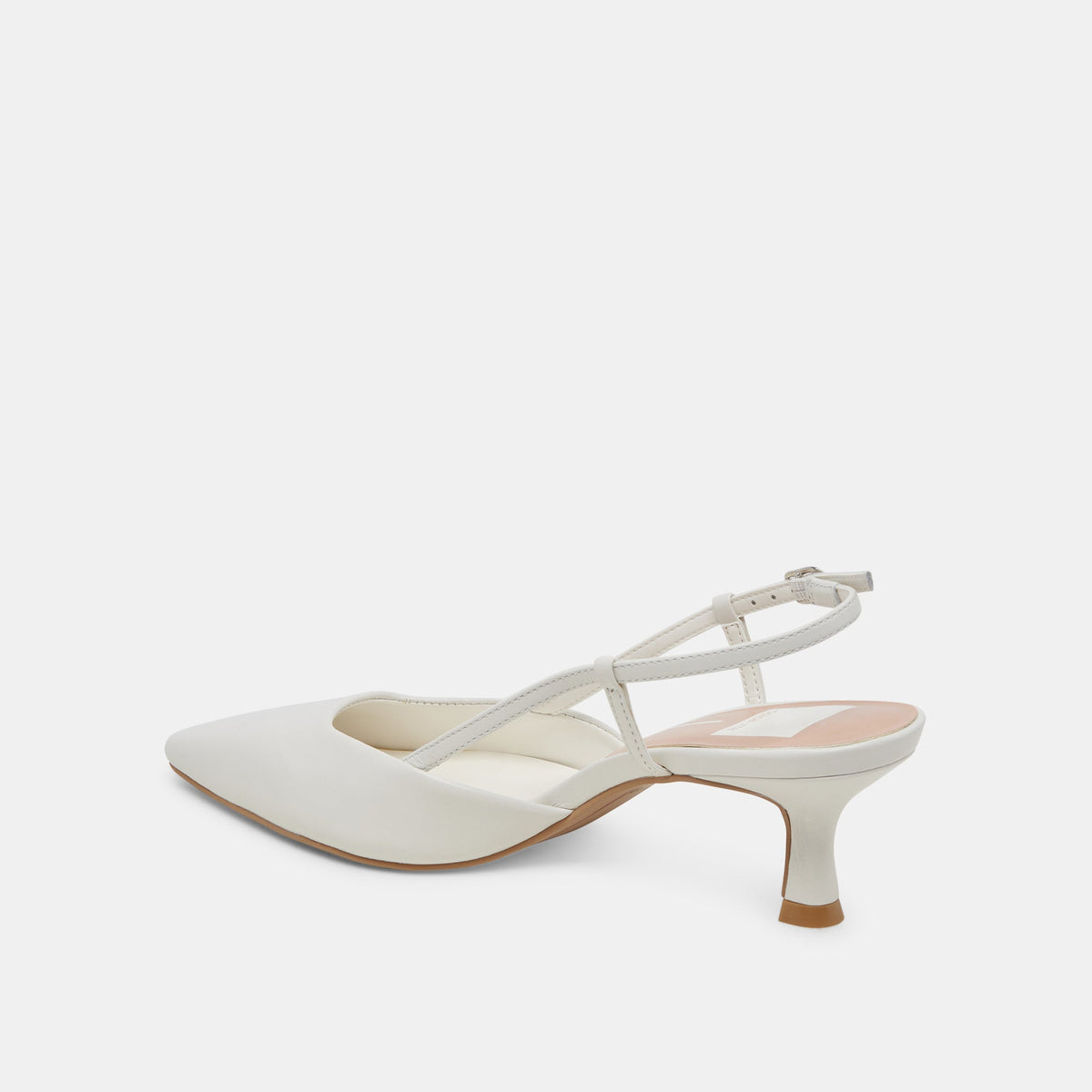 Dolce Vita SHOES Odela White Leather Heels