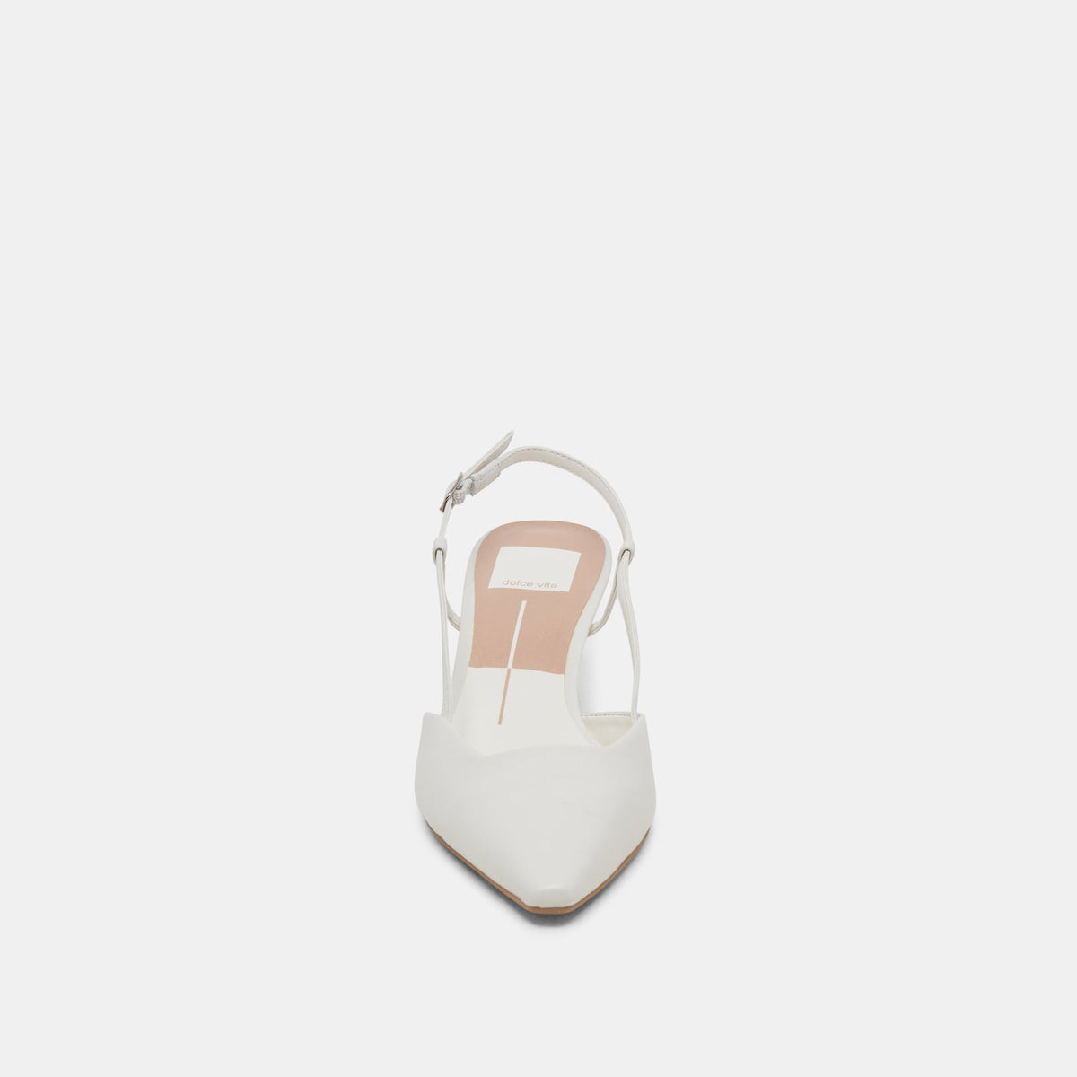 Dolce Vita SHOES Odela White Leather Heels