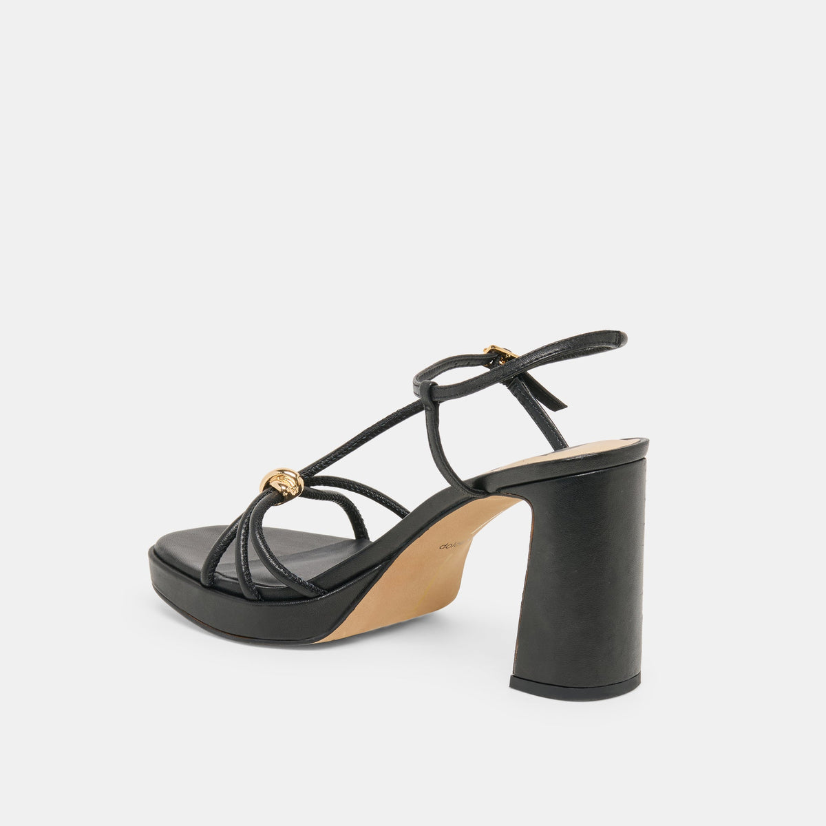 Dolce Vita SHOES Odete Black Leather Heels