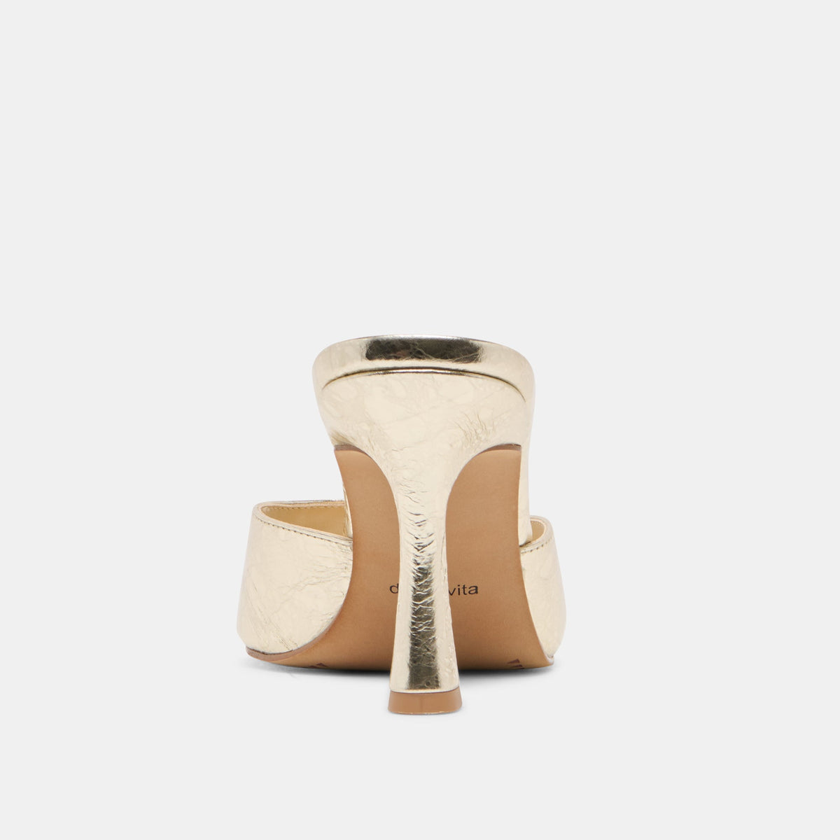 Dolce Vita SHOES Rosha Platinum Distressed Leather Heels