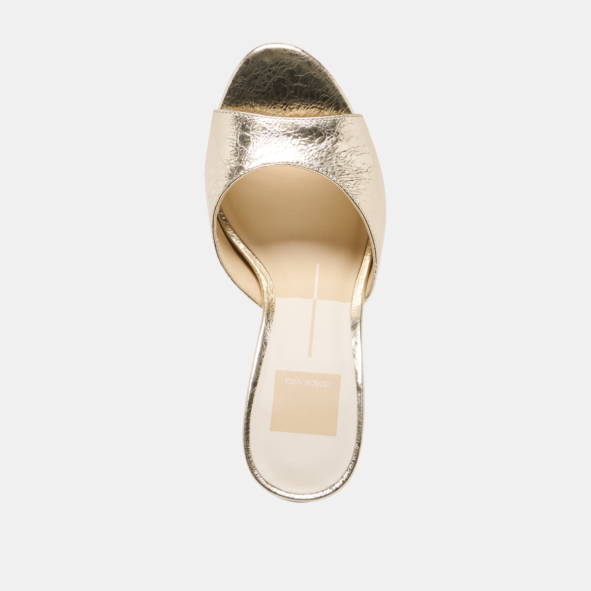 Dolce Vita SHOES Rosha Platinum Distressed Leather Heels