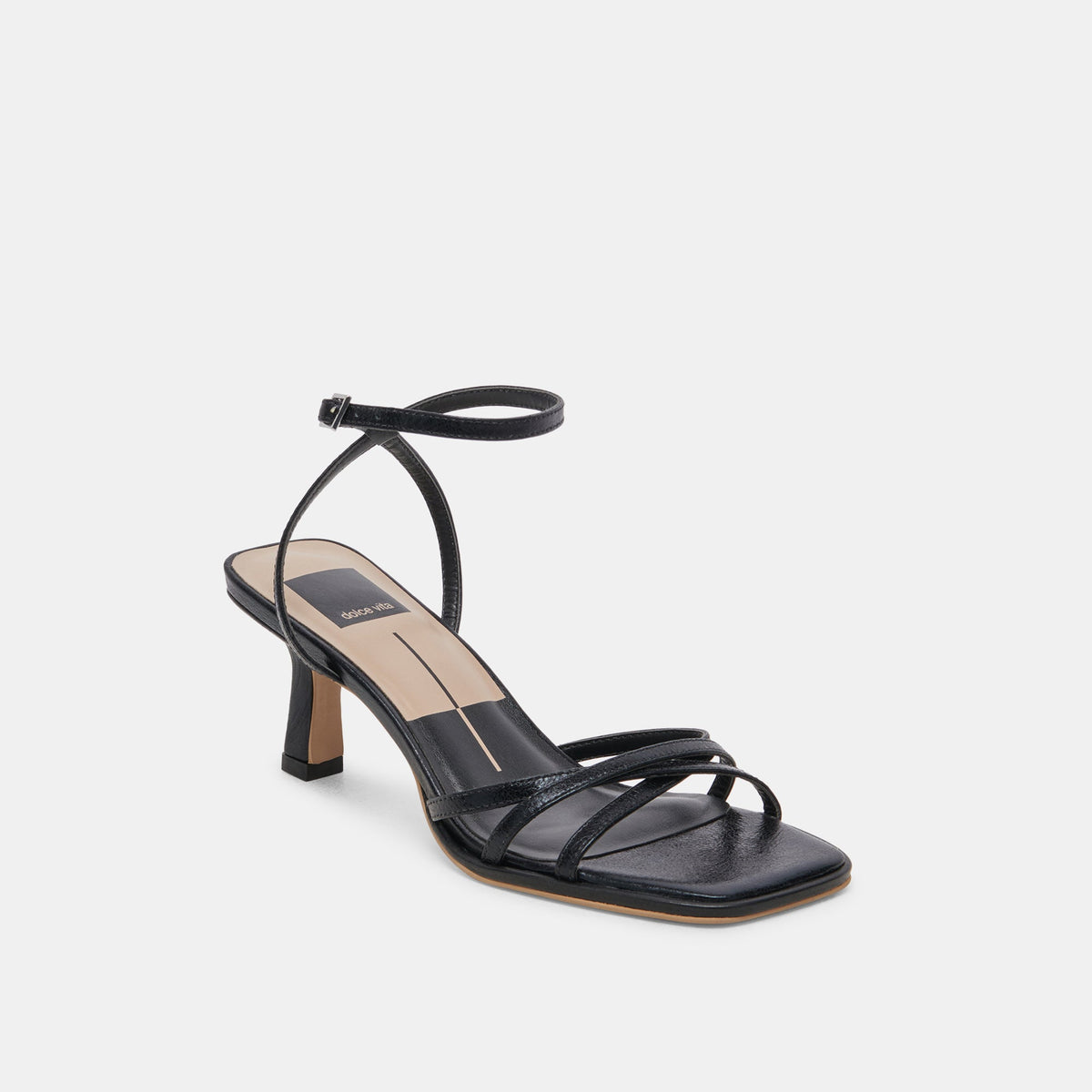Dolce Vita SHOES Manji Wide Midnight Patent Leather Heels