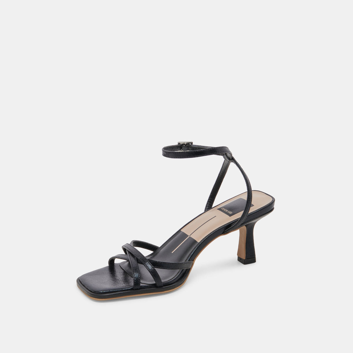 Dolce Vita SHOES Manji Wide Midnight Patent Leather Heels