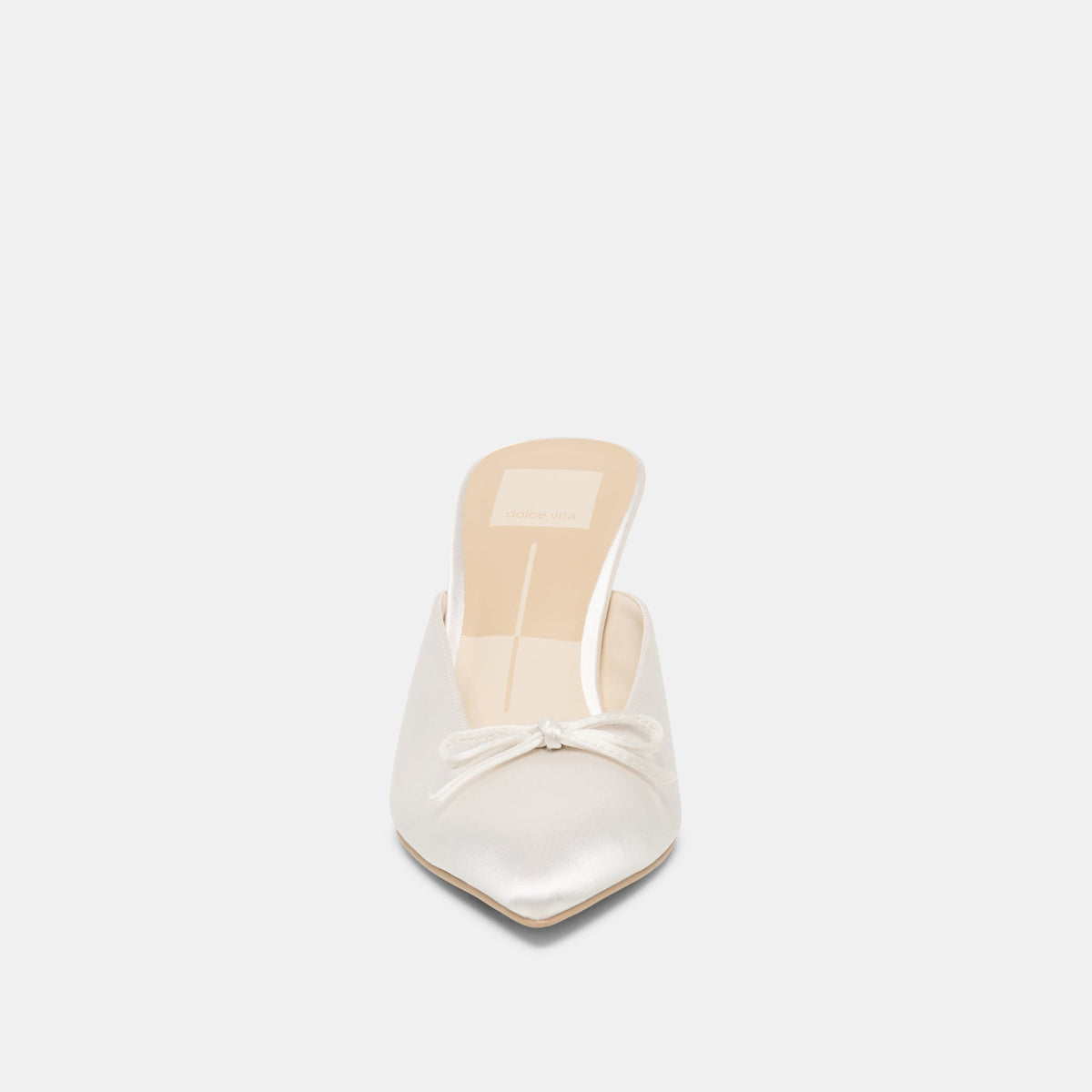 Dolce Vita SHOES Cleo High Off White Satin Heels
