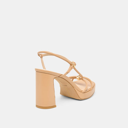 Dolce Vita SHOES Odete Lt Tan Leather Heels