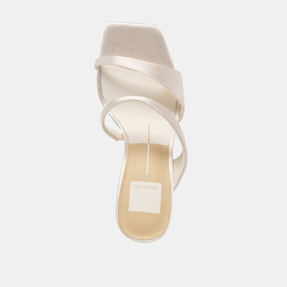 Dolce Vita SHOES Icelyn Ivory Satin Heels