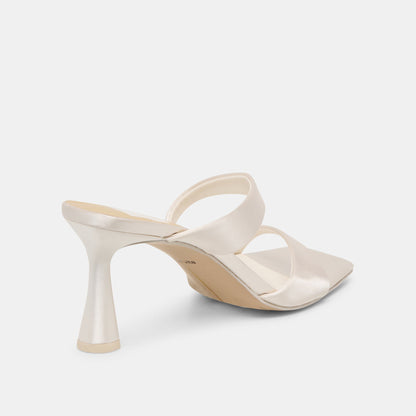 Dolce Vita SHOES Icelyn Ivory Satin Heels