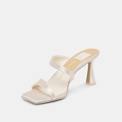 Dolce Vita SHOES Icelyn Ivory Satin Heels