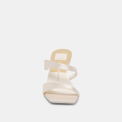 Dolce Vita SHOES Icelyn Ivory Satin Heels