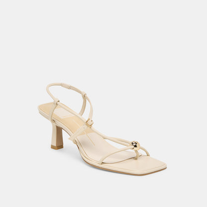 Dolce Vita SHOES Mylee Creme Leather Heels