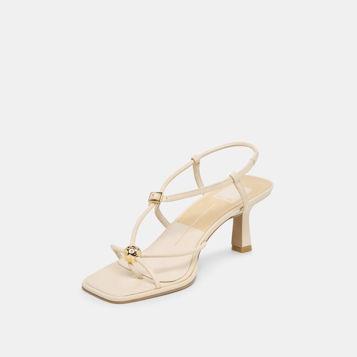 Dolce Vita SHOES Mylee Creme Leather Heels