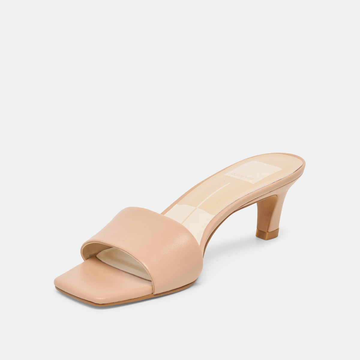 Dolce Vita SHOES Rexa Light Tan Leather Heels