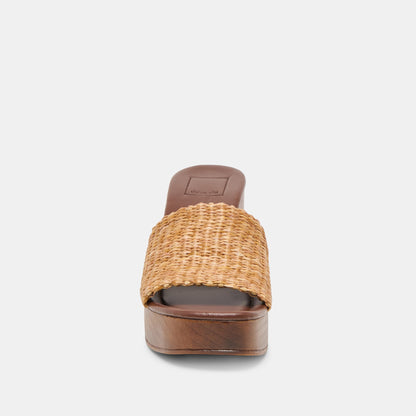 Dolce Vita SHOES Celest Natural Raffia Heels