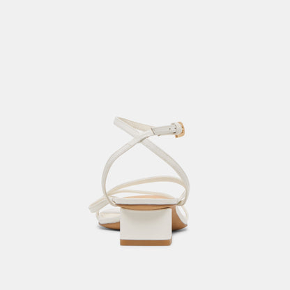 Dolce Vita SHOES Karlos True White Leather Sandals