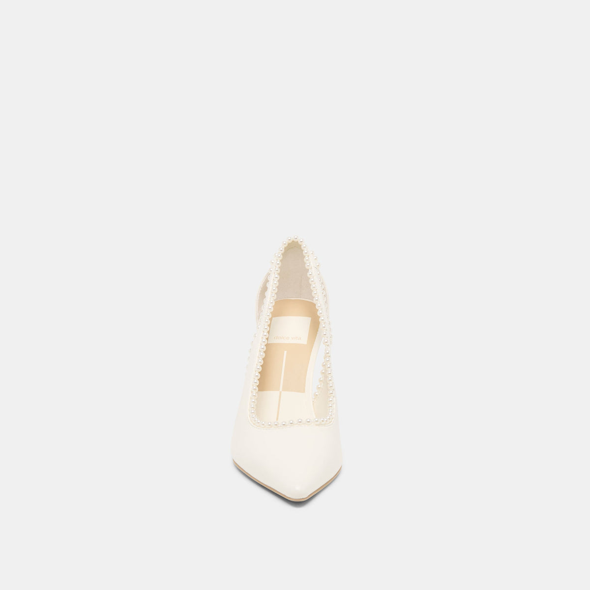Dolce Vita SHOES Kelson Pearl True White Leather Heels