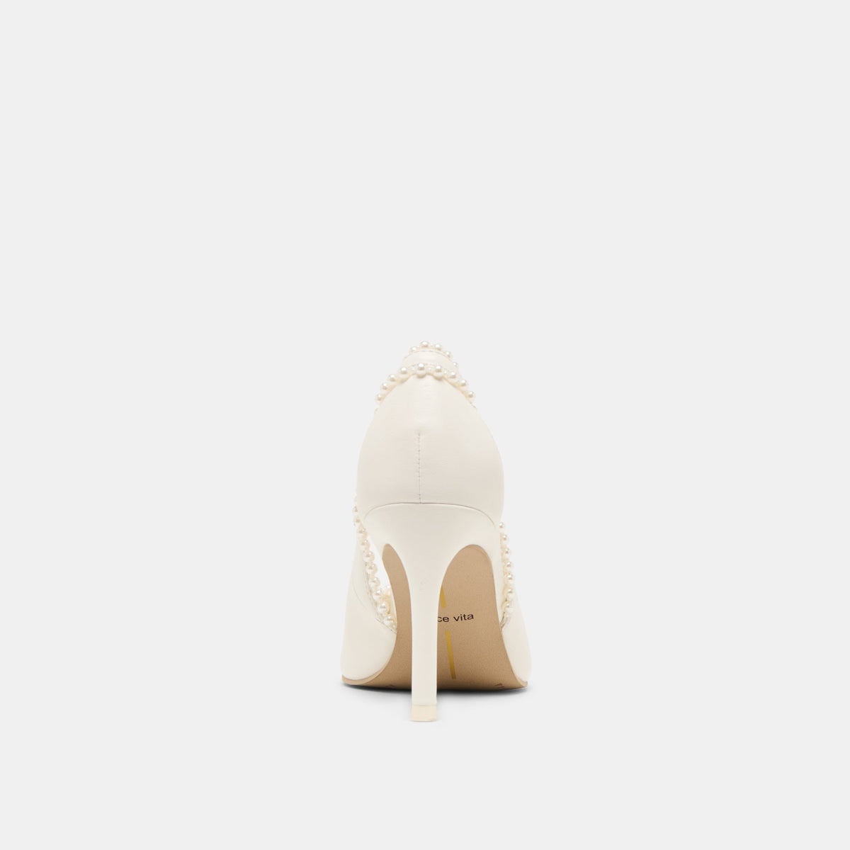 Dolce Vita SHOES Kelson Pearl True White Leather Heels