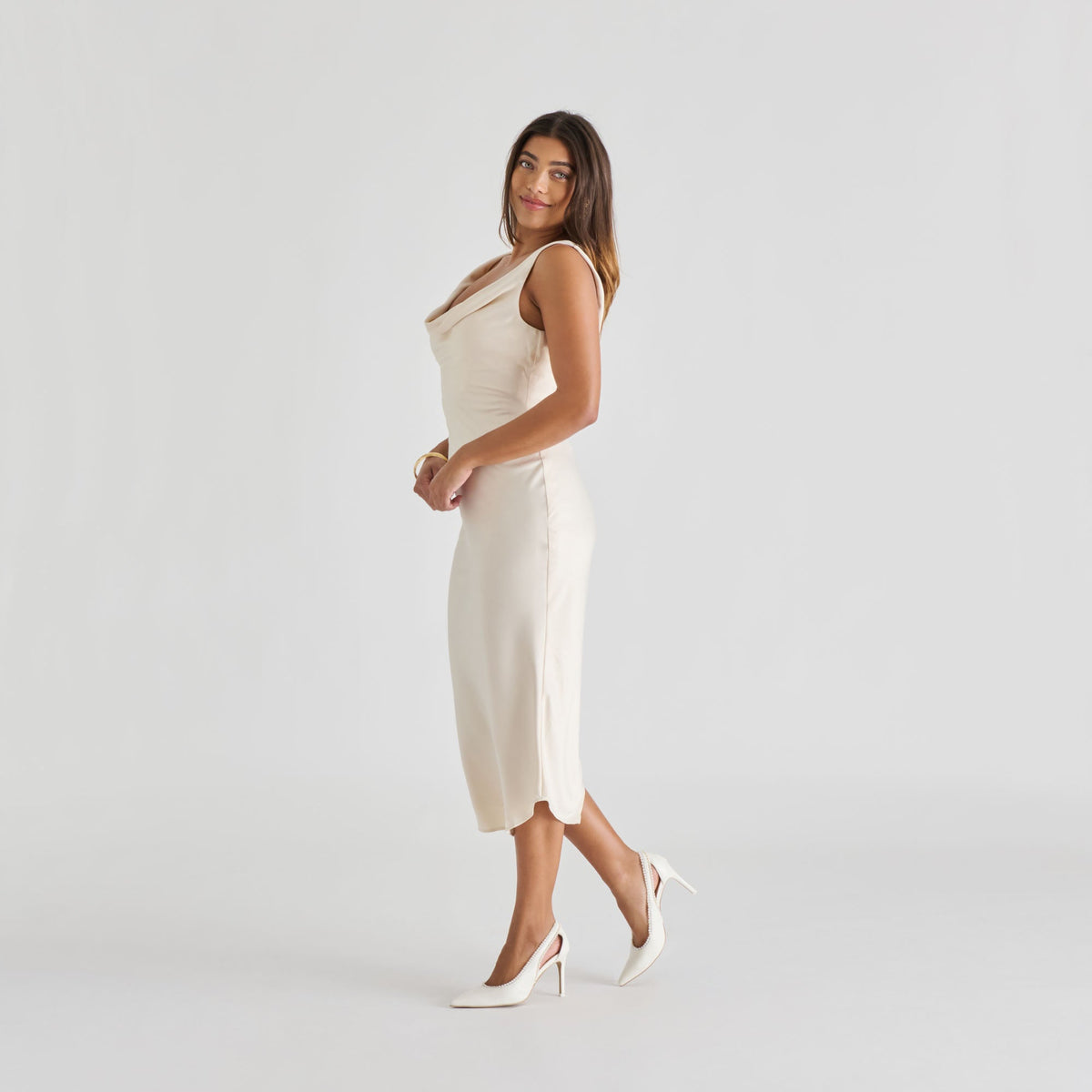 Dolce Vita SHOES Kelson Pearl True White Leather Heels
