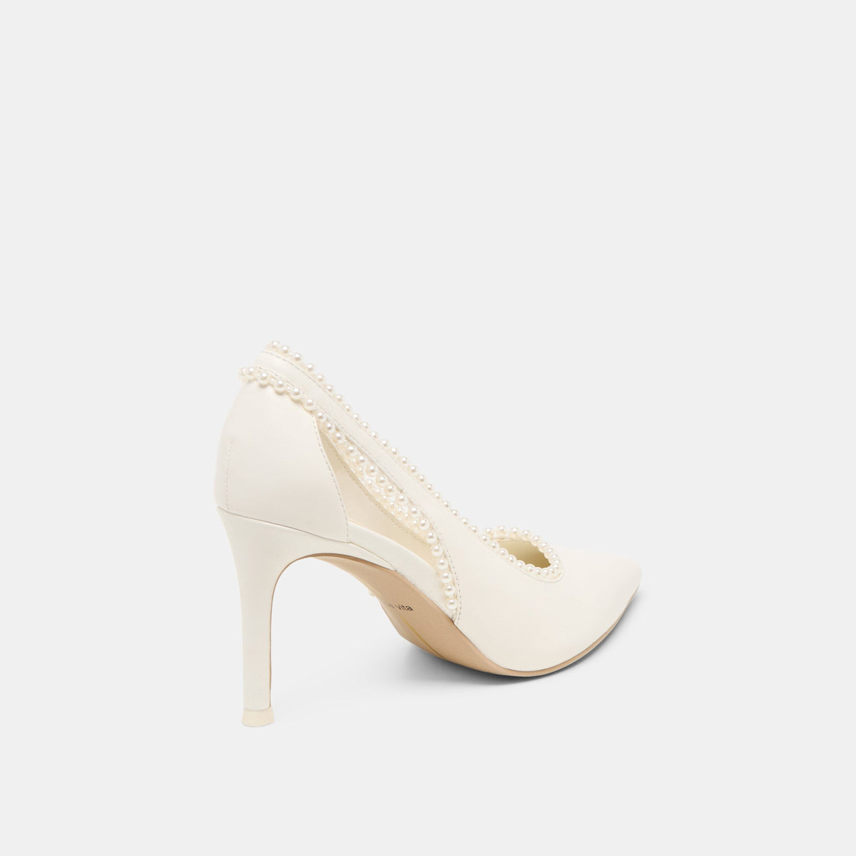 Dolce Vita SHOES Kelson Pearl True White Leather Heels