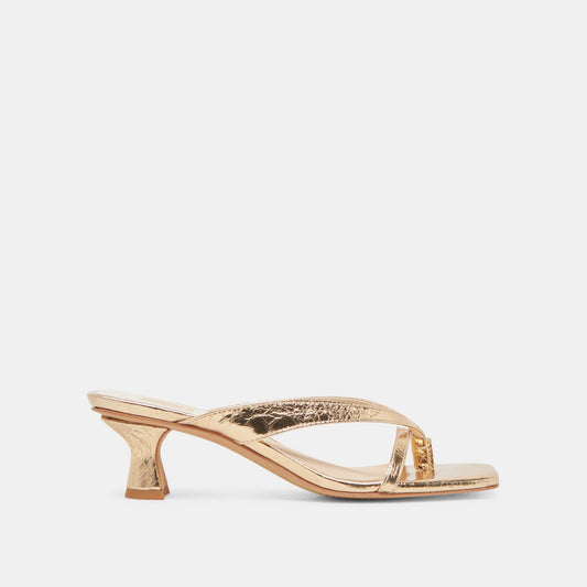 Dolce Vita SHOES BREVEL HEELS GOLD DISTRESSED LEATHER
 – Dolce Vita