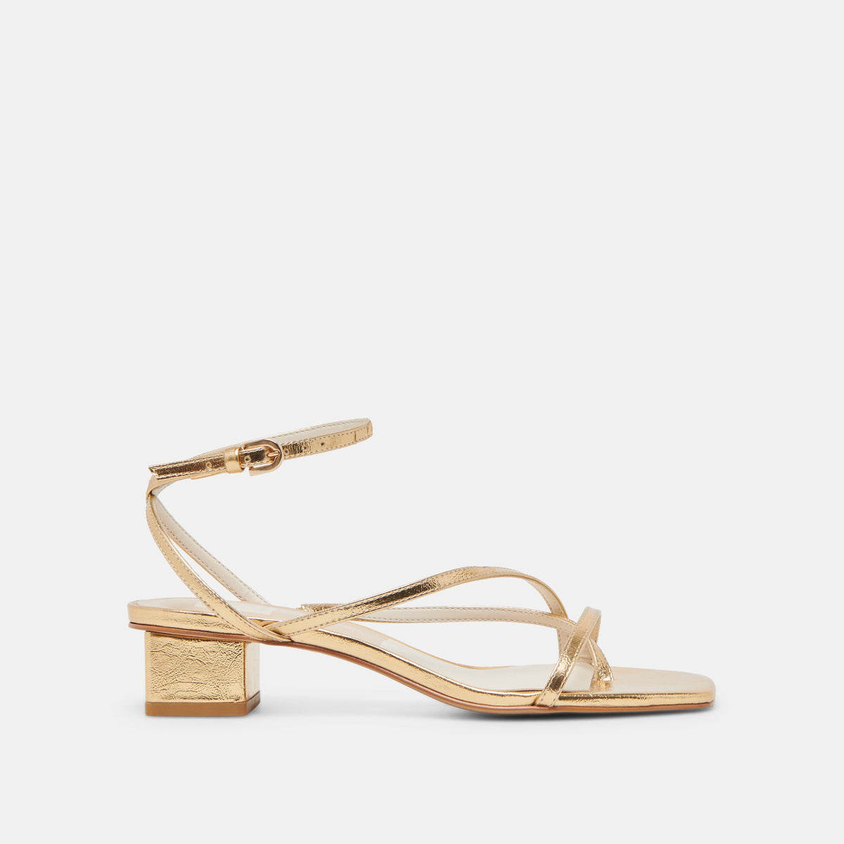 Dolce Vita SHOES Karlos Wide Gold Metallic Stella Sandals