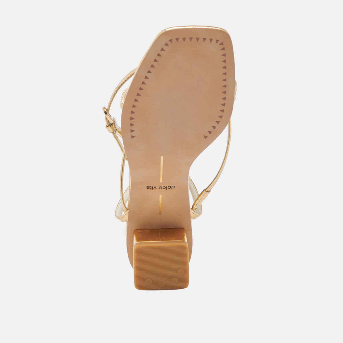 Dolce Vita SHOES Karlos Wide Gold Metallic Stella Sandals