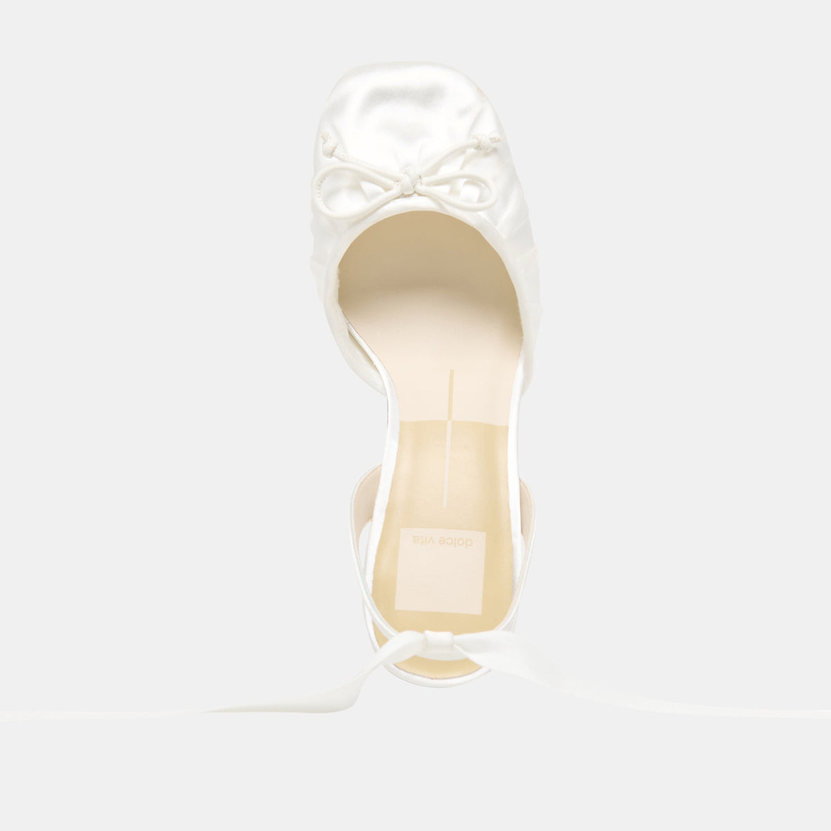 Dolce Vita SHOES Tisha True White Satin Heels