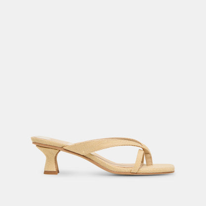 Dolce Vita SHOES Brevel Natural Raffia Heels