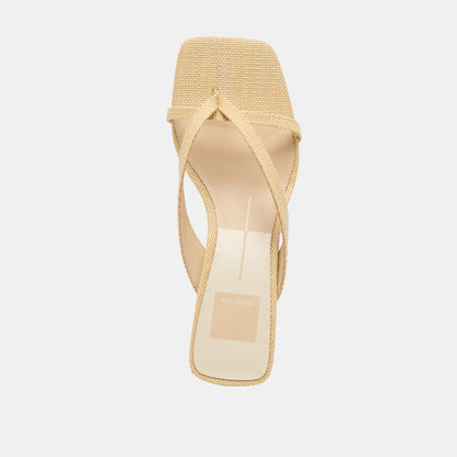 Dolce Vita SHOES Brevel Natural Raffia Heels