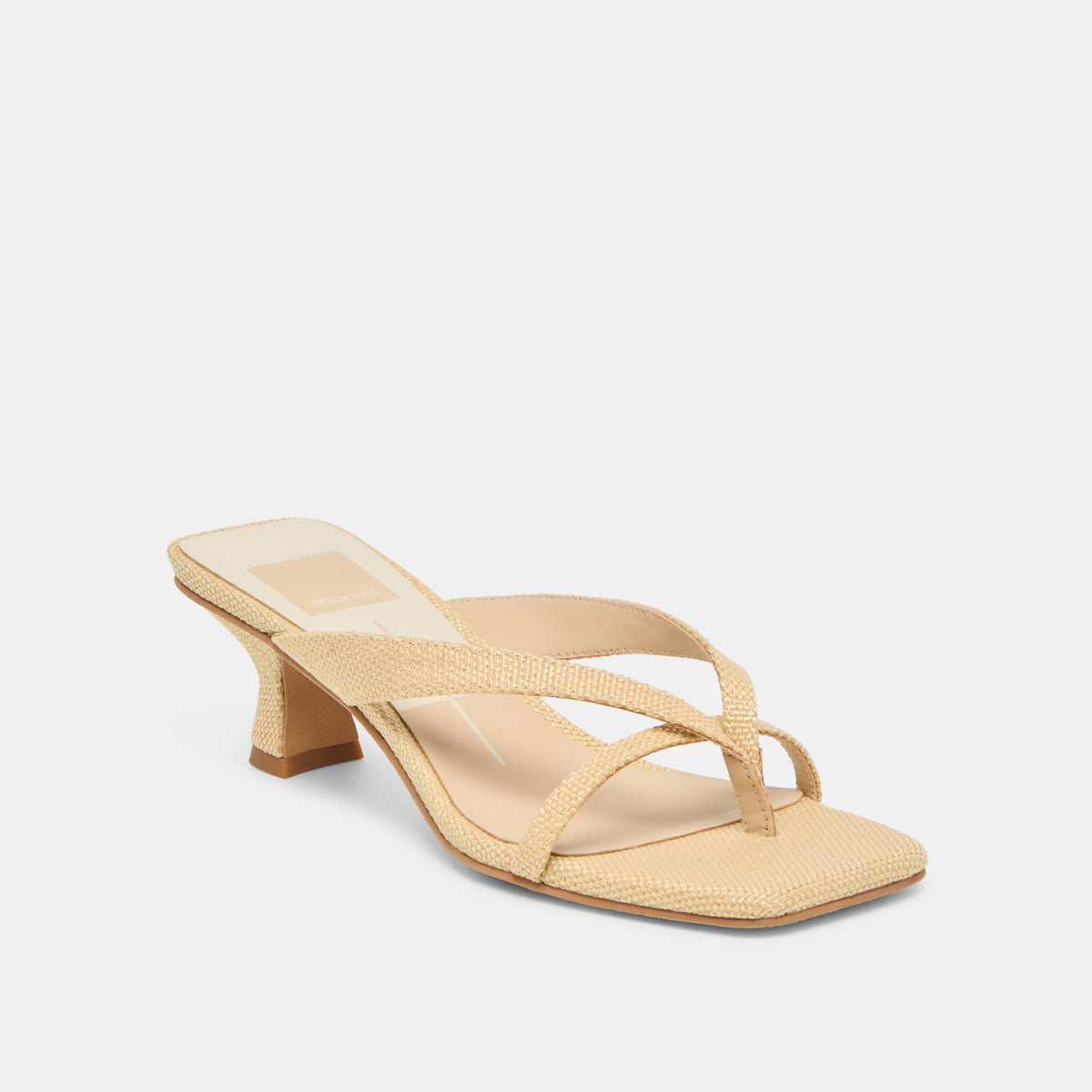 Dolce Vita SHOES Brevel Natural Raffia Heels