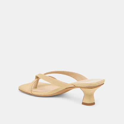 Dolce Vita SHOES Brevel Natural Raffia Heels