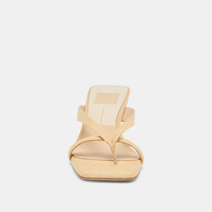 Dolce Vita SHOES Brevel Natural Raffia Heels