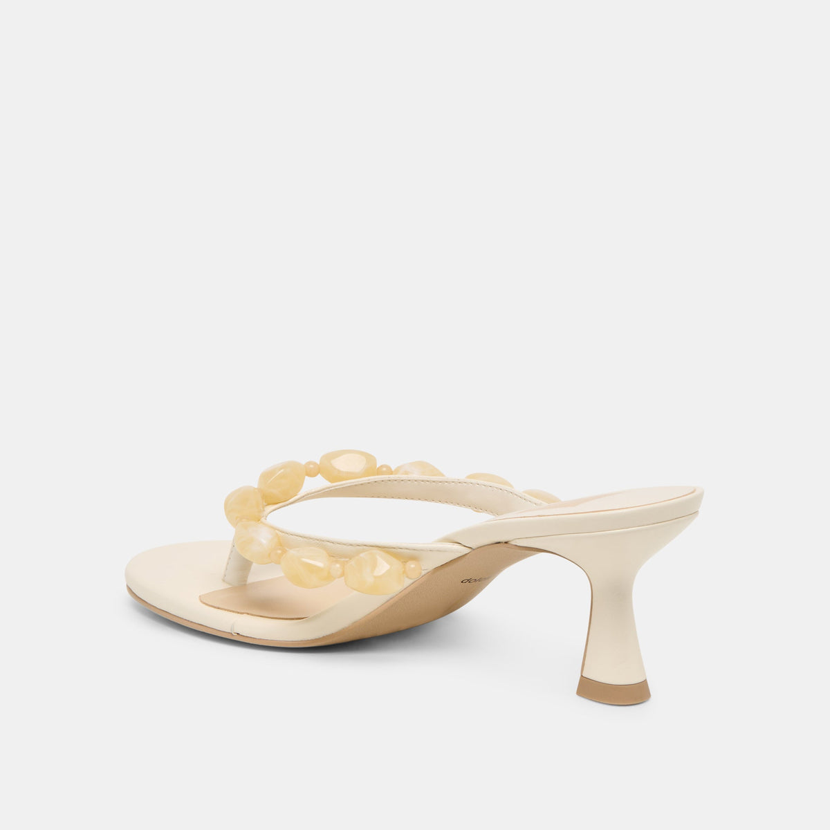 Dolce Vita SHOES Daksie Off White Leather Heels