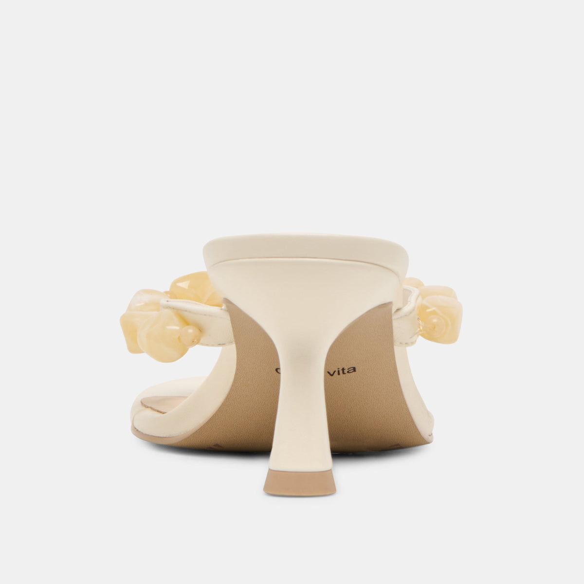 Dolce Vita SHOES Daksie Off White Leather Heels