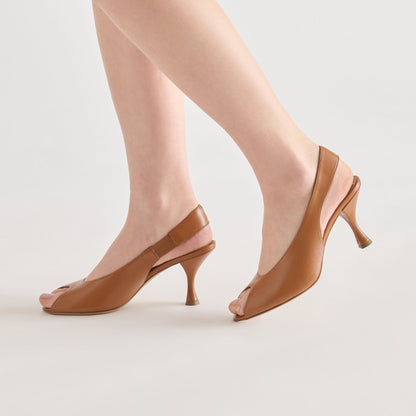 Dolce Vita SHOES Madow Tan Leather Heels