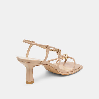 Dolce Vita SHOES Manji Wide Light Tan Leather Heels