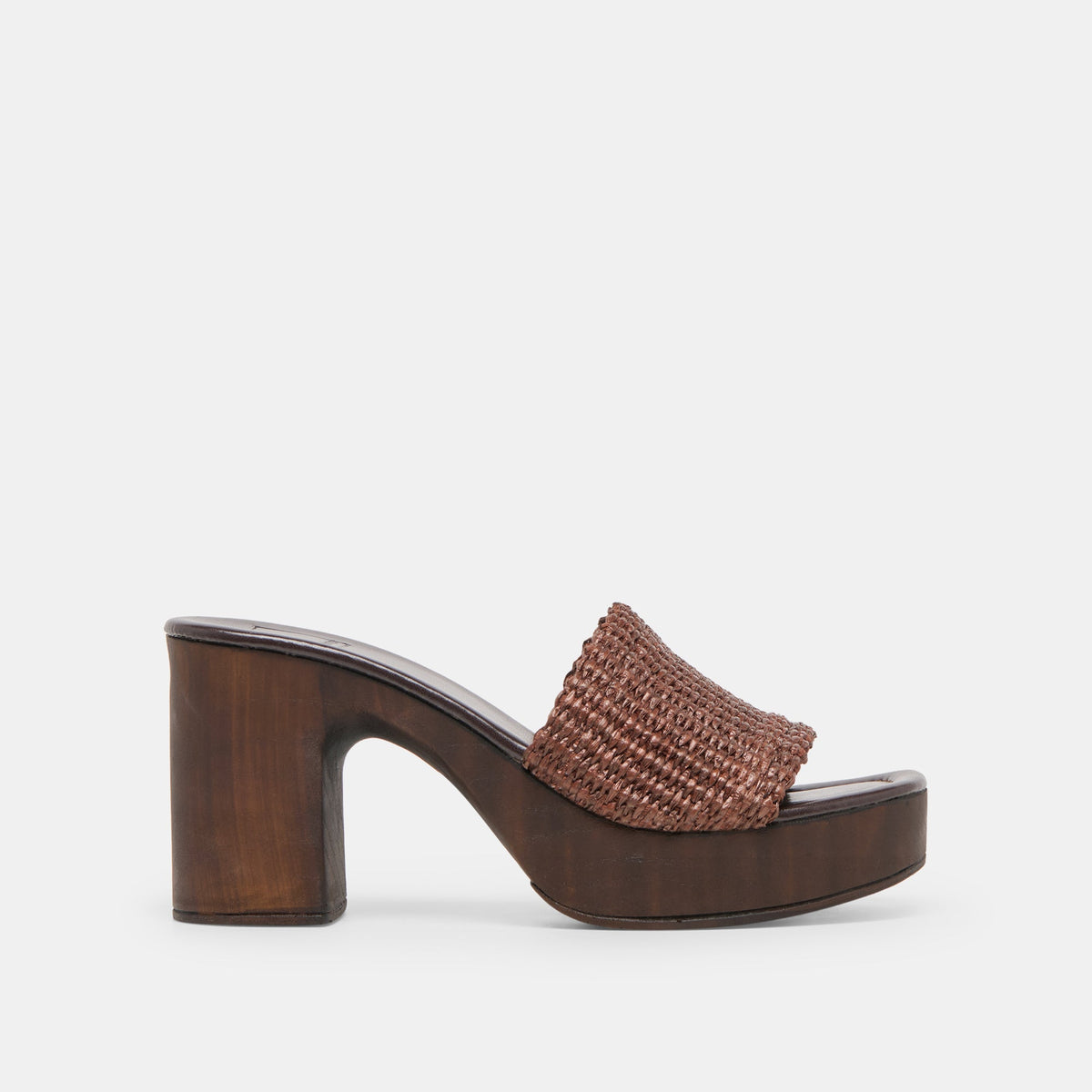 Dolce Vita SHOES Celest Chocolate Raffia Heels