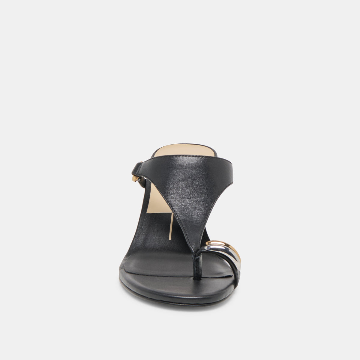 Dolce Vita SHOES Derrel Black Leather Heels