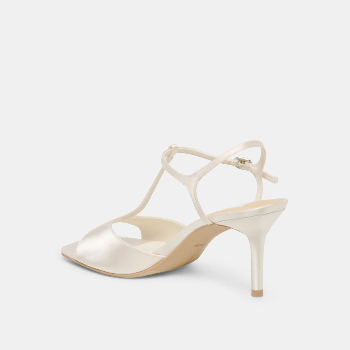 Dolce Vita SHOES Hilery Off White Satin Heels