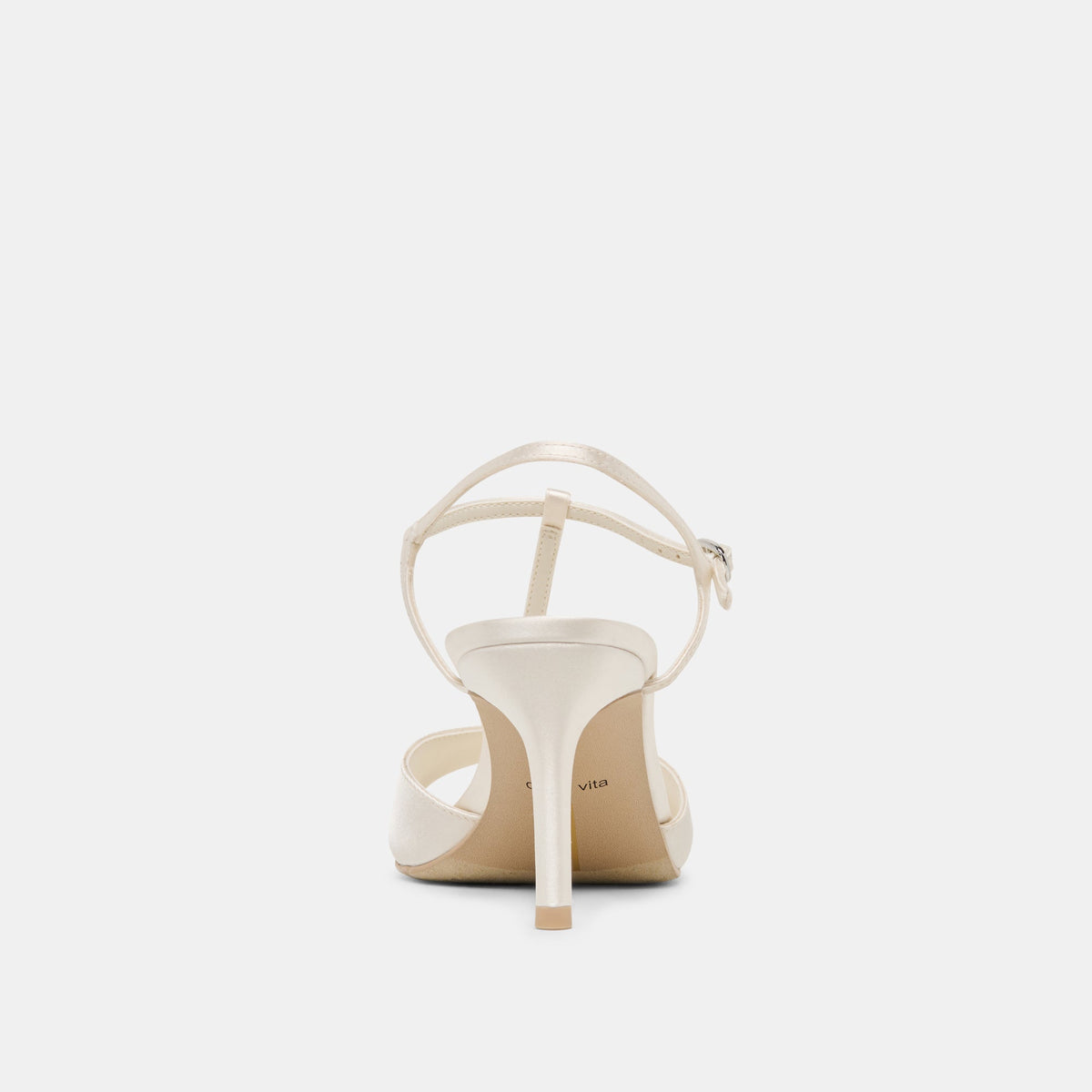 Dolce Vita SHOES Hilery Off White Satin Heels