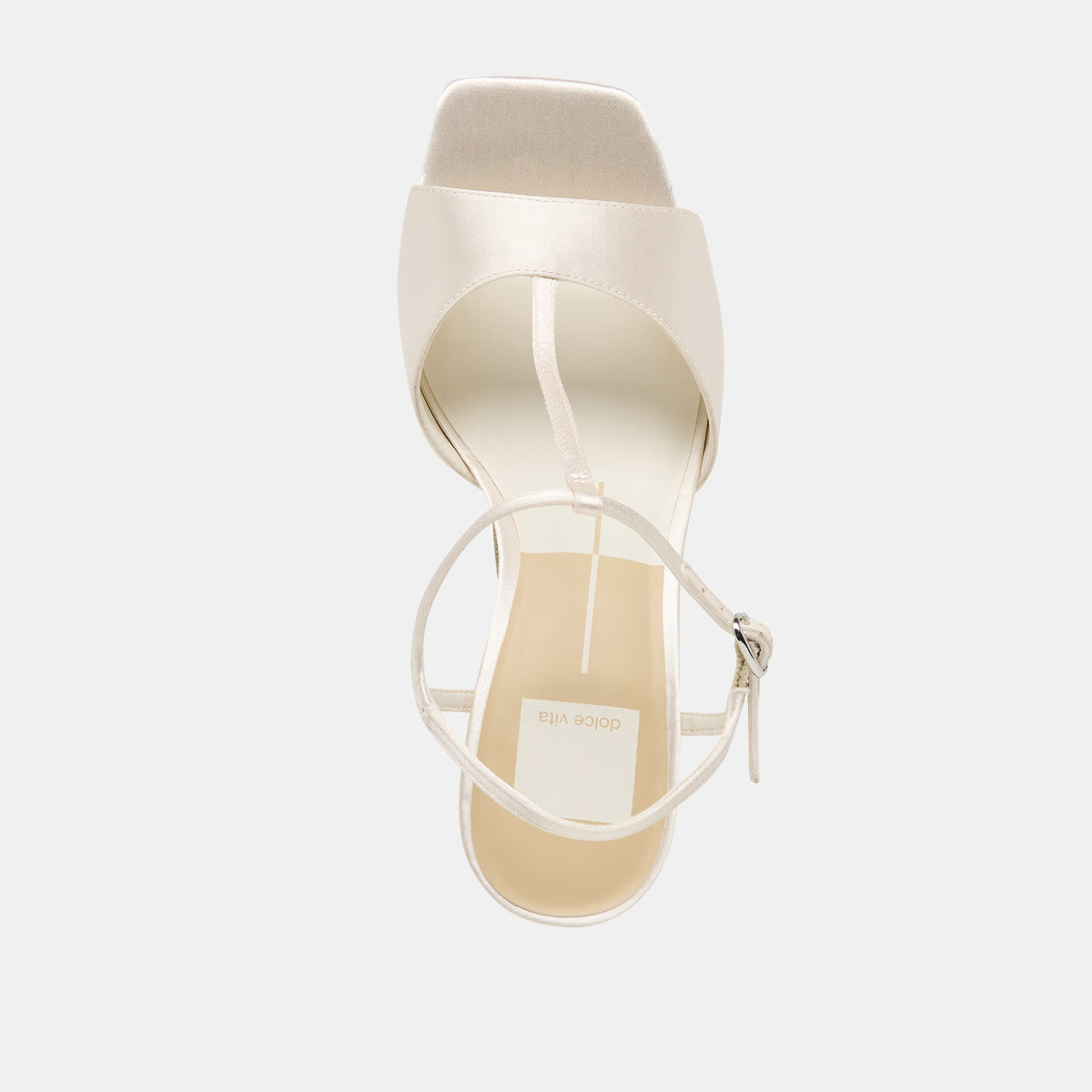 Dolce Vita SHOES Hilery Off White Satin Heels