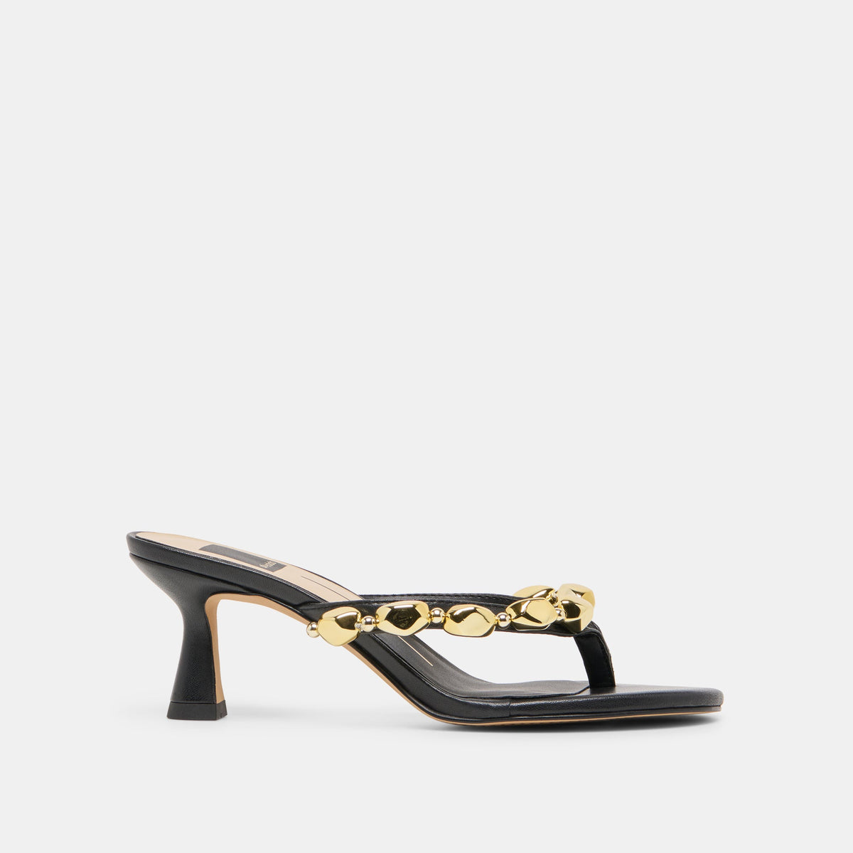 Dolce Vita SHOES Daksie Black Leather Heels