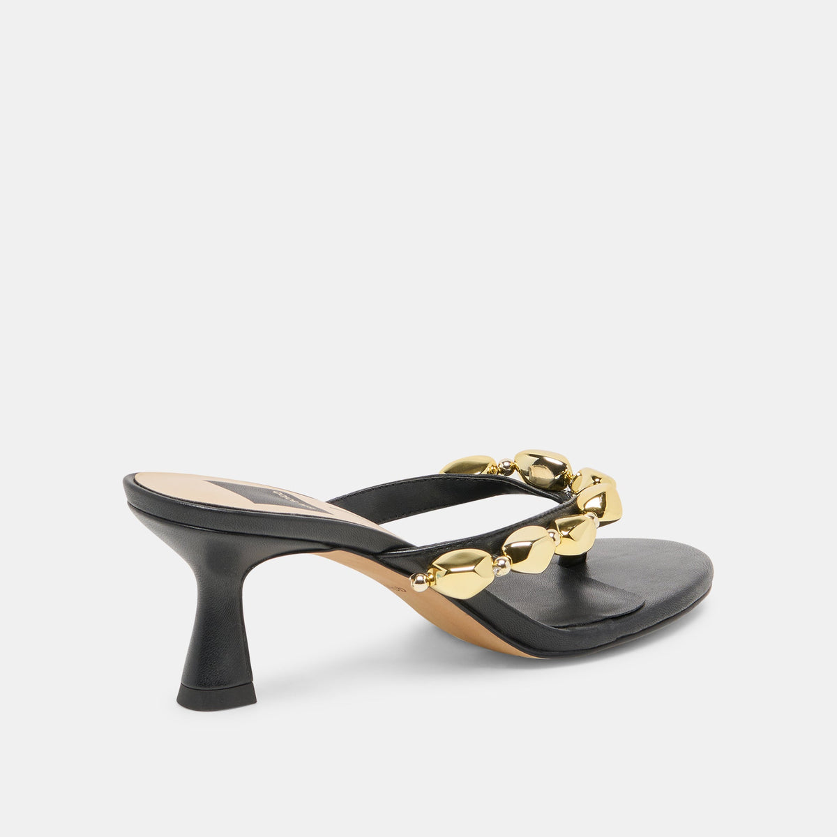 Dolce Vita SHOES Daksie Black Leather Heels