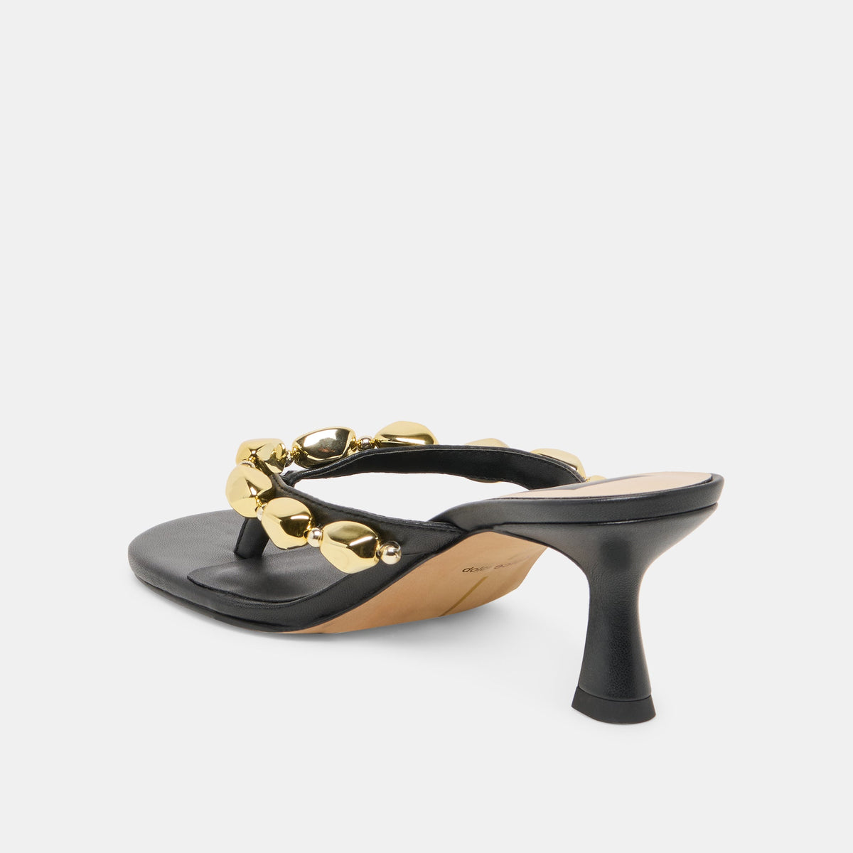 Dolce Vita SHOES Daksie Black Leather Heels
