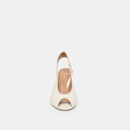 Dolce Vita SHOES Madow Off White Leather Heels